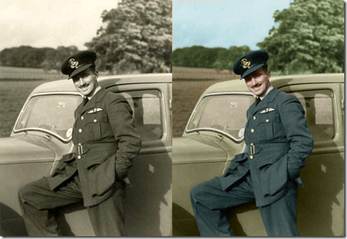 Pilot-Officer-James-Robbinson- Before-and-After